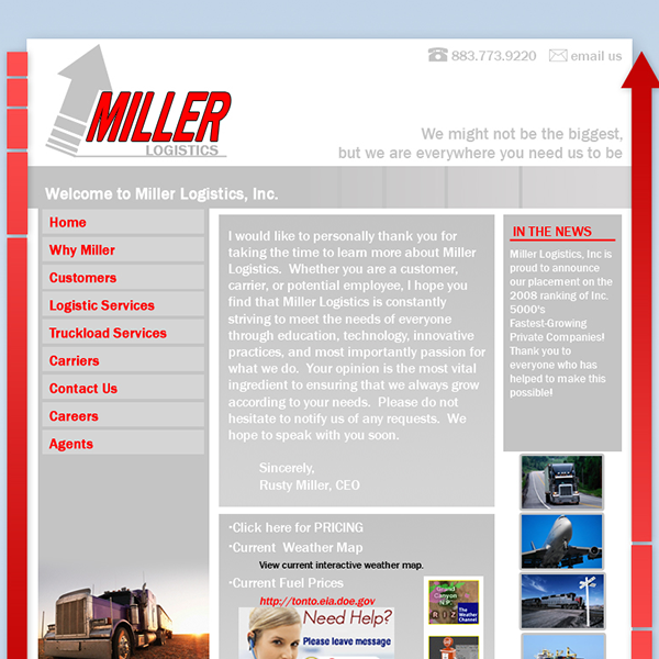 Web Production Miller Logistics